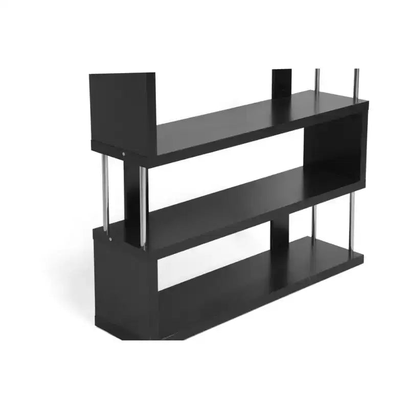 38.5" Barnes Three Shelf Modern Bookshelf - Baxton Studio