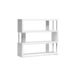 38.5" Barnes Three Shelf Modern Bookshelf - Baxton Studio