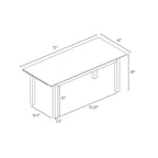 Plank Top Rectangular Wood Dining Table - Hearth & Hand with Magnolia