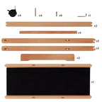 Creative Mark Firenze Wood Large Print Rack with Castors - Perfect for Display of Canvas, Art, Prints, Panels, Posters, Art Gallery Shows, Storage
