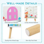 Costway Kids Dollhouse Bookshelf Toddler Book & Toy Storage Display Organizer Ideal Gift