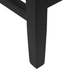 WestinTrends 24 Upholstered Saddle Seat Counter Stool (Set of 2), Black/Gray