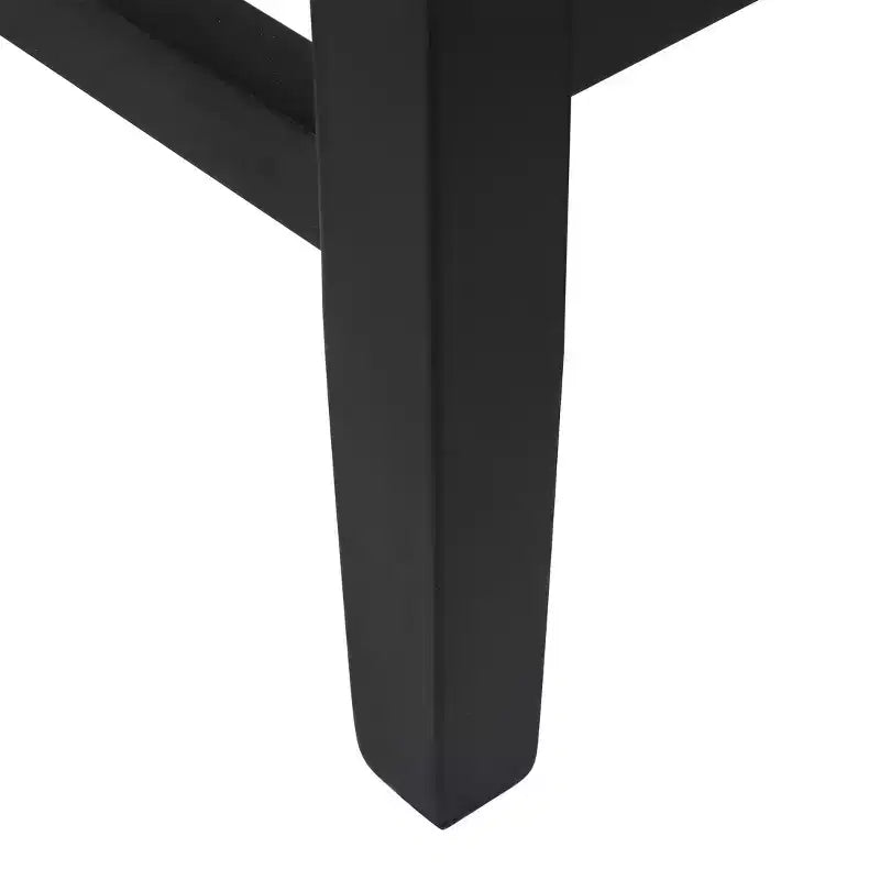 WestinTrends 24 Upholstered Saddle Seat Counter Stool (Set of 2), Black/Gray