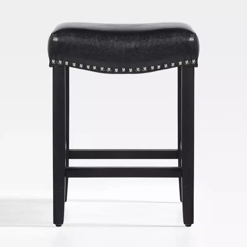 WestinTrends Upholstered Saddle Seat Barstool and Counter Stool