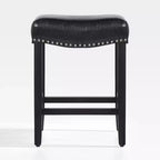 WestinTrends Upholstered Saddle Seat Barstool and Counter Stool