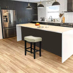 WestinTrends Upholstered Saddle Seat Barstool and Counter Stool
