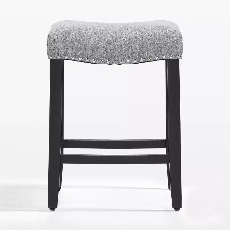 WestinTrends Upholstered Saddle Seat Barstool and Counter Stool