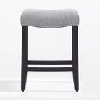 WestinTrends Upholstered Saddle Seat Barstool and Counter Stool