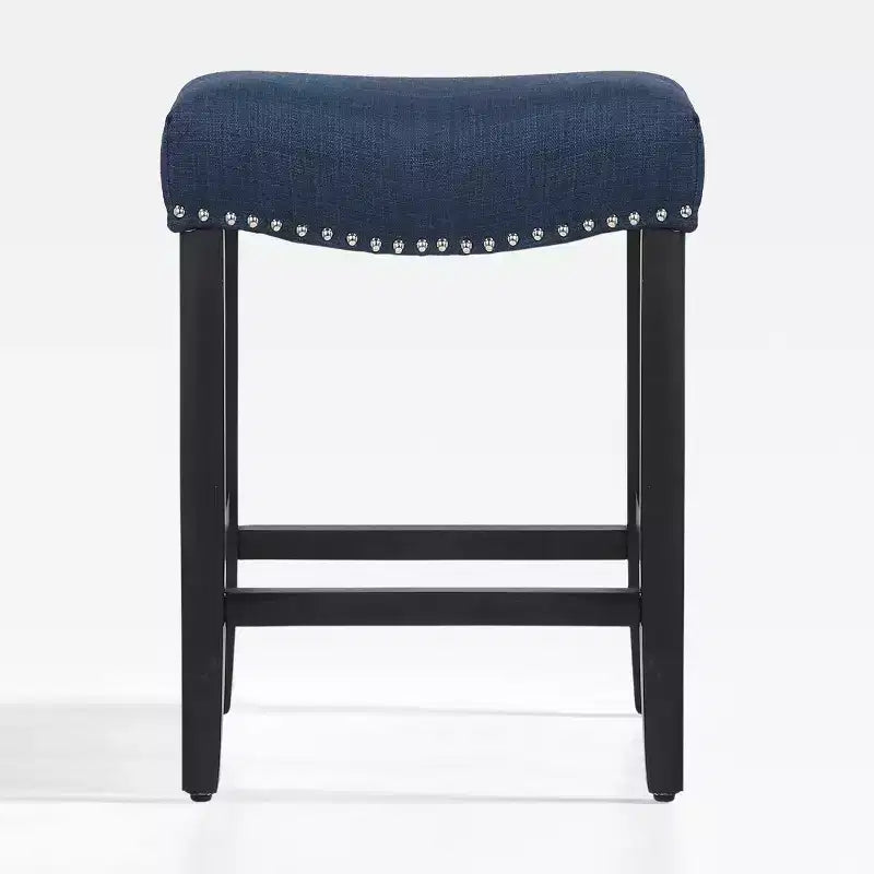 WestinTrends Upholstered Saddle Seat Barstool and Counter Stool