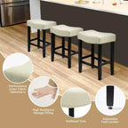 WestinTrends Upholstered Saddle Seat Barstool and Counter Stool