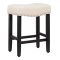 WestinTrends Upholstered Saddle Seat Barstool and Counter Stool