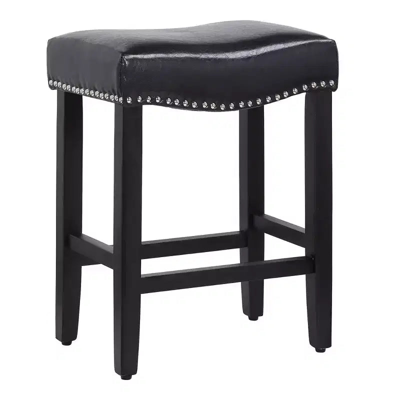 WestinTrends Upholstered Saddle Seat Barstool and Counter Stool
