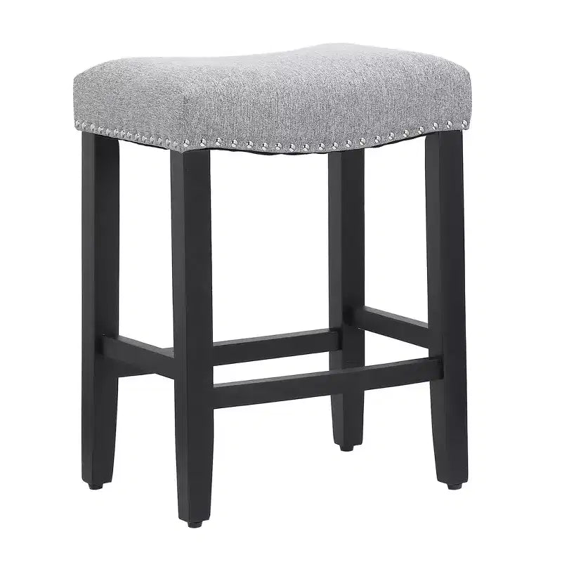 WestinTrends Upholstered Saddle Seat Barstool and Counter Stool
