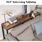 Tribesigns 70.9 Sofa Table, Narrow Entryway Table for Living Room