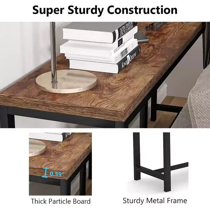 Tribesigns 70.9 Sofa Table, Narrow Entryway Table for Living Room