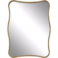 Uttermost Pavia Antiqued Gold 28 x 36 Curvy Vanity Wall Mirror