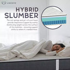 Materasso Ibrido a Molle e Memory Foam Lincove da 12 Pollici - Materasso Medio Rigido Certificato CertiPUR-US - Supporto Adattivo, Sollievo dalla Pressione - Prodotto negli USA