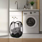 Unique Bargains Folding Mesh Laundry Hamper 10.57 Gallon 1 Pc