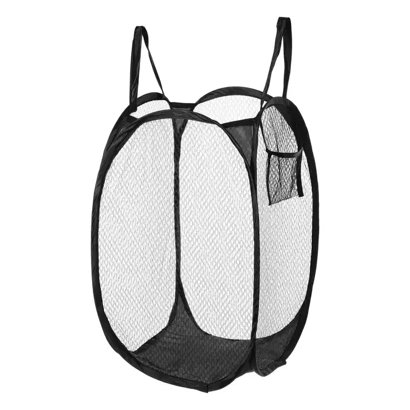Unique Bargains Folding Mesh Laundry Hamper 10.57 Gallon 1 Pc