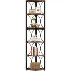 Tribeigns 67 Corner Bookshelf, 6-Tier Bookcase Storage Rack