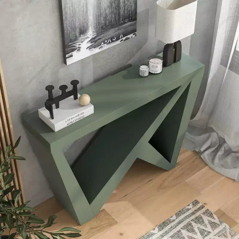 24/7 Shop At Home 48 Tavolo consolle rettangolare moderno Sunguard con design geometrico