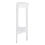 24/7 Shop At Home 36 Heartrhythm Transitional Half Moon Console Table with Shelf
