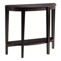 24/7 Shop At Home 36 Heartrhythm Transitional Half Moon Console Table with Shelf
