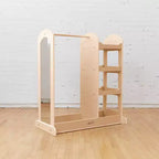 ECR4Kids Dress-Up Center with Mirror Costume Organizer, Montessori Furniture