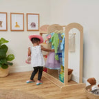 ECR4Kids Dress-Up Center with Mirror Costume Organizer, Montessori Furniture