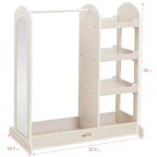 ECR4Kids Dress-Up Center with Mirror Costume Organizer, Montessori Furniture