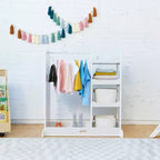 ECR4Kids Dress-Up Center with Mirror Costume Organizer, Montessori Furniture