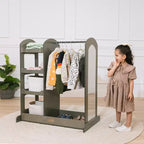 ECR4Kids Dress-Up Center with Mirror Costume Organizer, Montessori Furniture