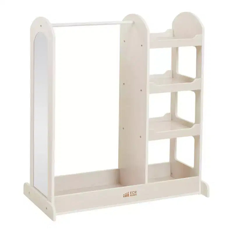 ECR4Kids Dress-Up Center with Mirror Costume Organizer, Montessori Furniture
