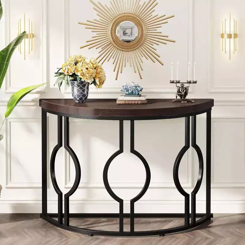 Tribesigns 43 Half Moon Console Table