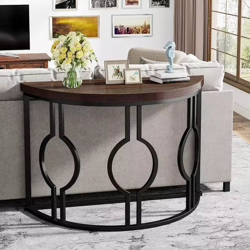 Tribesigns 43 Half Moon Console Table