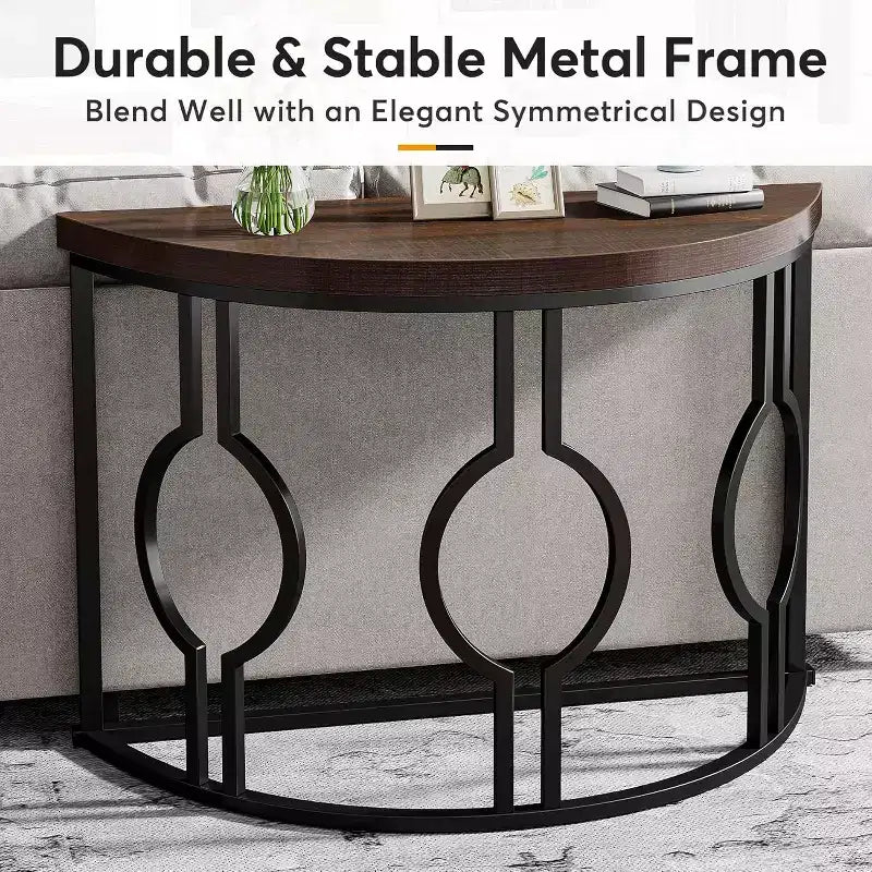 Tribesigns 43 Half Moon Console Table