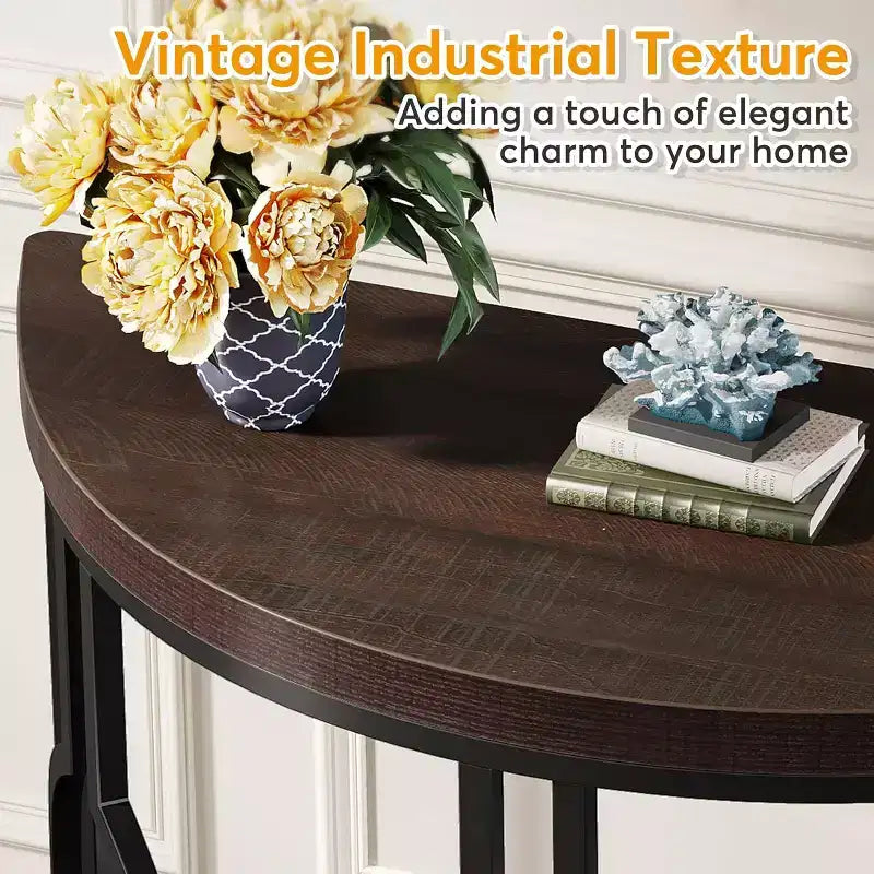 Tribesigns 43 Half Moon Console Table