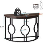 Tribesigns 43 Half Moon Console Table