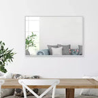 Specchio da parete decorativo rettangolare Dovelina con cornice moderna in metallo