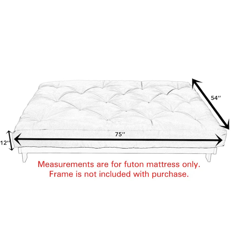 Full-Size 12-Inch Futon Mattress (Mattress Only)