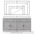 Tara Sideboard Distressed - Crosley