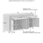 Tara Sideboard Distressed - Crosley