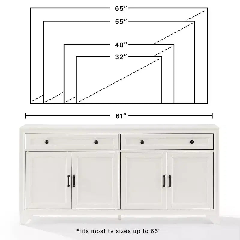 Tara Sideboard Distressed - Crosley
