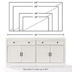 Tara Sideboard Distressed - Crosley