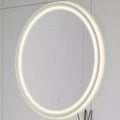 Dane Small Round Frameless Antifog Front/Back-Lit Tri-Color Wall Bathroom Vanity Mirror with Smart Touch - JONATHAN Y