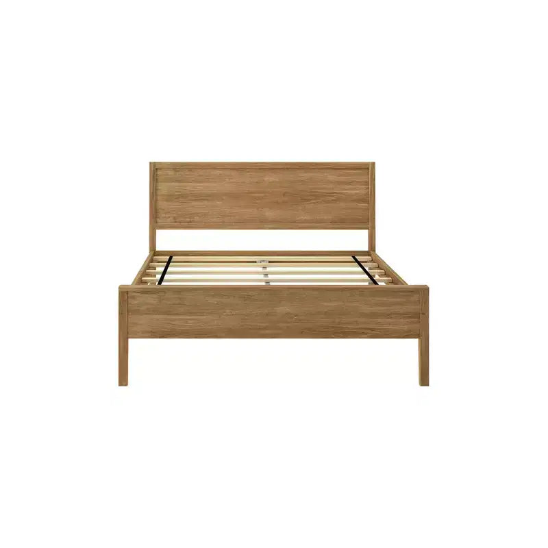 Max & Lily Letto matrimoniale con testiera, piattaforma letto in legno massello per bambini