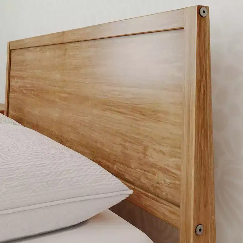 Max & Lily Letto matrimoniale con testiera, piattaforma letto in legno massello per bambini