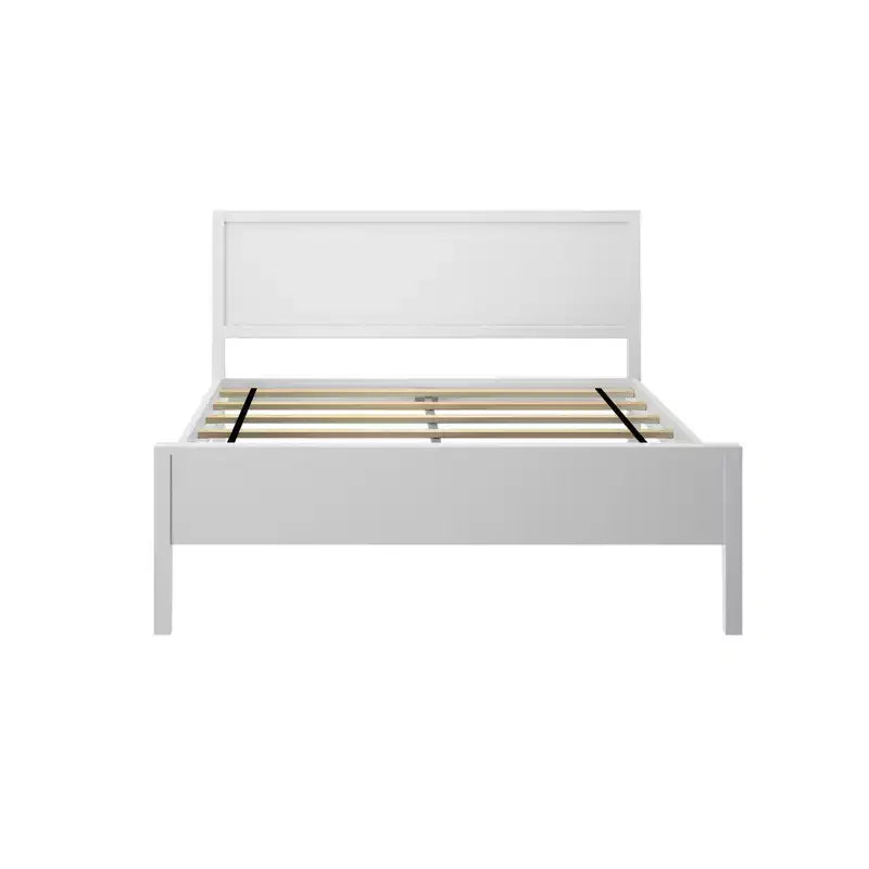 Max & Lily Letto matrimoniale con testiera, piattaforma letto in legno massello per bambini