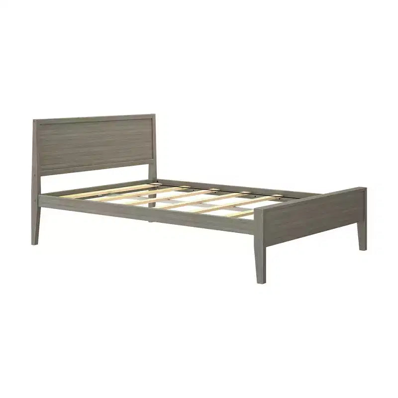 Max & Lily Letto matrimoniale con testiera, piattaforma letto in legno massello per bambini