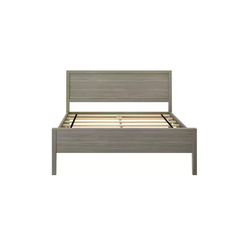 Max & Lily Letto matrimoniale con testiera, piattaforma letto in legno massello per bambini
